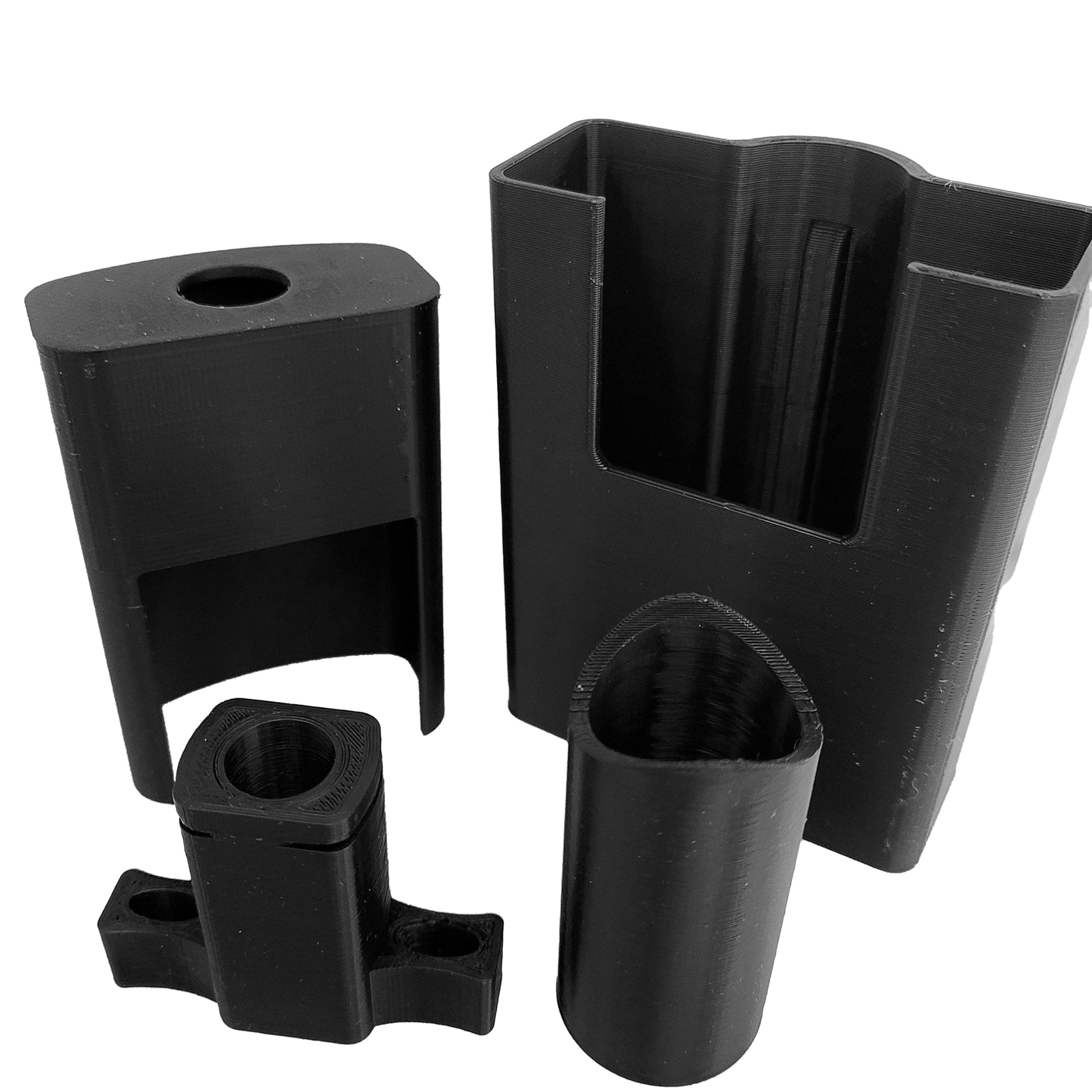 Sensor Sun Shade Four-Pack for Genie, Craftsman, Chamberlain, Linear Brand Garage Door Sensors, Sensor Shield, Sun Blocker, Black