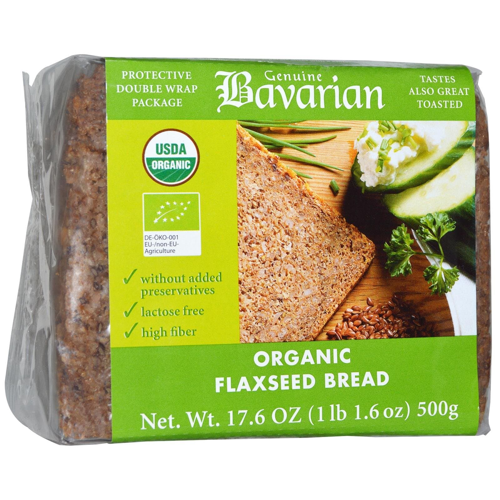 Organic Flax Seed Bread, 17.6 OZ
