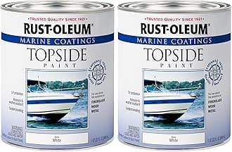 Rust-Oleum 206999 Marine Topside Enamel Paint, Gloss White, 1-Quart, 32 Fl Oz (Pack of 2)