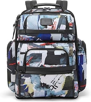 Alpha Brief Pack - Men's and Women's Work and Travel Laptop Backpack with Padded Adjustable Strap - Fits Up to 15" Screen - Wheatpaste Print