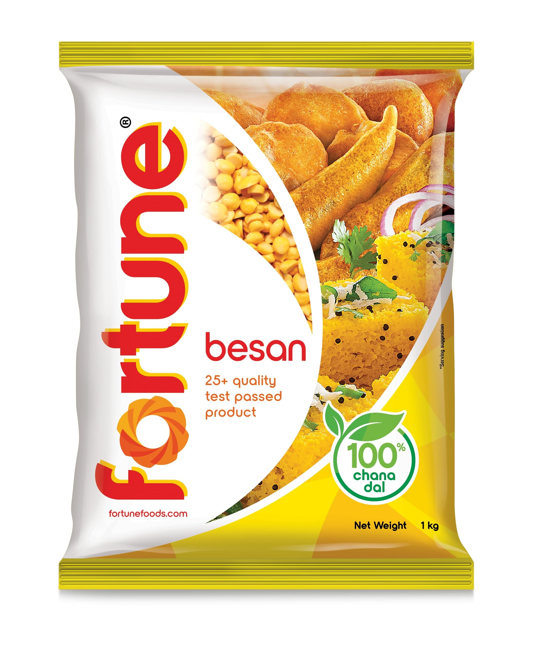 Fortune Chana Besan 1kg | Premium Gram Flour | Fine Texture | Ideal for Snacks, Pakoras & Sweets