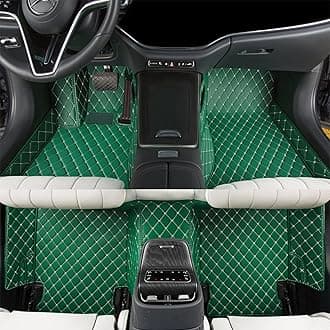 Custom car Floor mat is Compatible for Mercedes-Benz，to All Models for Benz (2000-2025) C260/C200/S500/ A260/ B200，Luxurious ‌All-Weather car Floor MATS. (Green Rice)