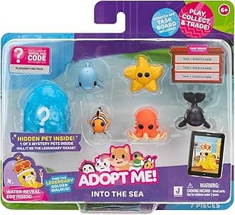 Pets Multipack - Into The Sea - Hidden Pet - Top Online Game - Exclusive Virtual Item Code Included - Fun Collectible Toys for Kids, Ages 6+