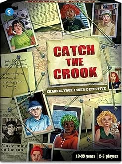 Skillmatics Board Game - Catch The Crook, Family Friendly Thrilling Mystery Game for Game Nights, Strategy, Clues, Crime, Cold Cases, Gifts for Kids, Boys, Girls Ages 10 and Up, 2-5 Players