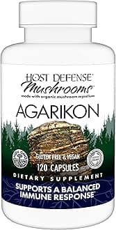 - Host Defense Agarikon Capsules - Immune System Support Supplement - Mushroom Supplement to Aid Immune Functions & Cell Strength - Herbal Dietary Supplement - 120 Capsules (120 Servings)*