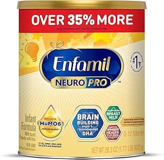 NeuroPro Baby Formula, Brain Building Duo DHA & MFGM, Exclusive Immune Supporting HuMO6 Blend, Powder Infant Formula, Baby Milk, 28.3 Oz Value Can