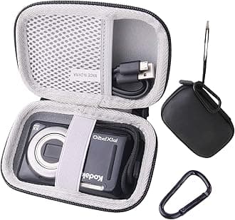 JINMEI Hard EVA Carrying Case Compatible with KODAK PIXPRO C1/KODAK FZ55/FZ45/FZ43 Digital Camera Protection case. (black)