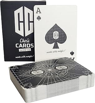 Glow V2 - Chris Cards Glow Effect Card Game, 54 Cards plus Gaff, Limited to 1000, Symmetrical Design for Cardistry & Magic Tricks