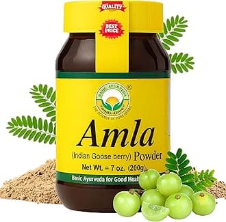 Amla Powder | 7.05 Oz (200g) | 100% Raw & Natural Indian Gooseberry (Amalaki) for Hair, Skin & Immunity | No Additives | Ideal for Smoothies, DIY Masks, Herbal Use & Wellness
