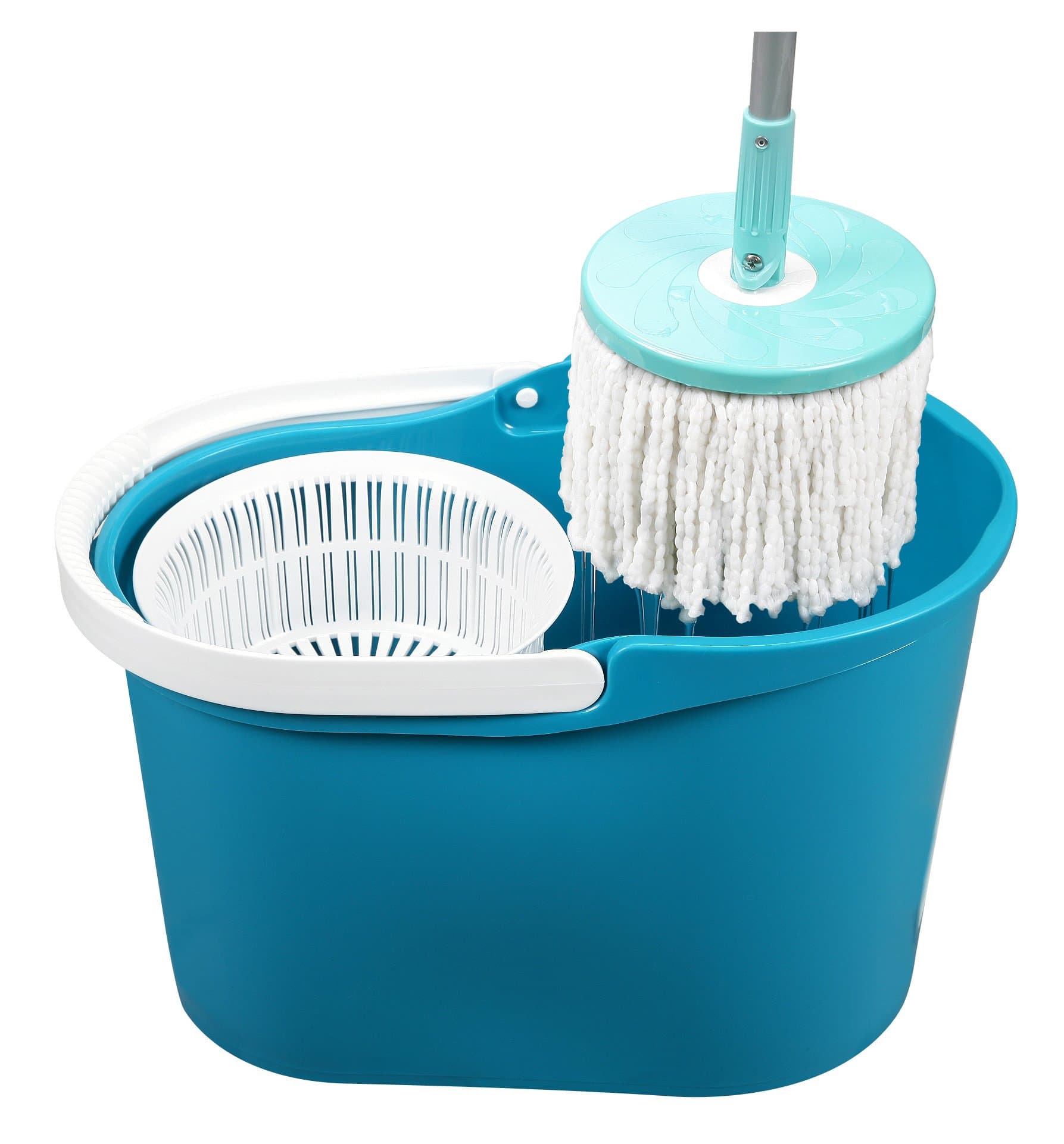 Touchless 360 Degree Rotating Mop with Spin Cycle System & Bucket