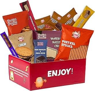 Around the World Snack Box – 12ct Halal Turkish Snacks & Candies – International Mystery Pack – Foreign Treats from Different Countries