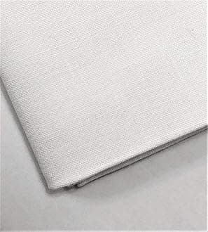 M & J Plain 100% Cotton Fabric - 60 INCH Wide - 10 Colors by (White, 1 METRE)…
