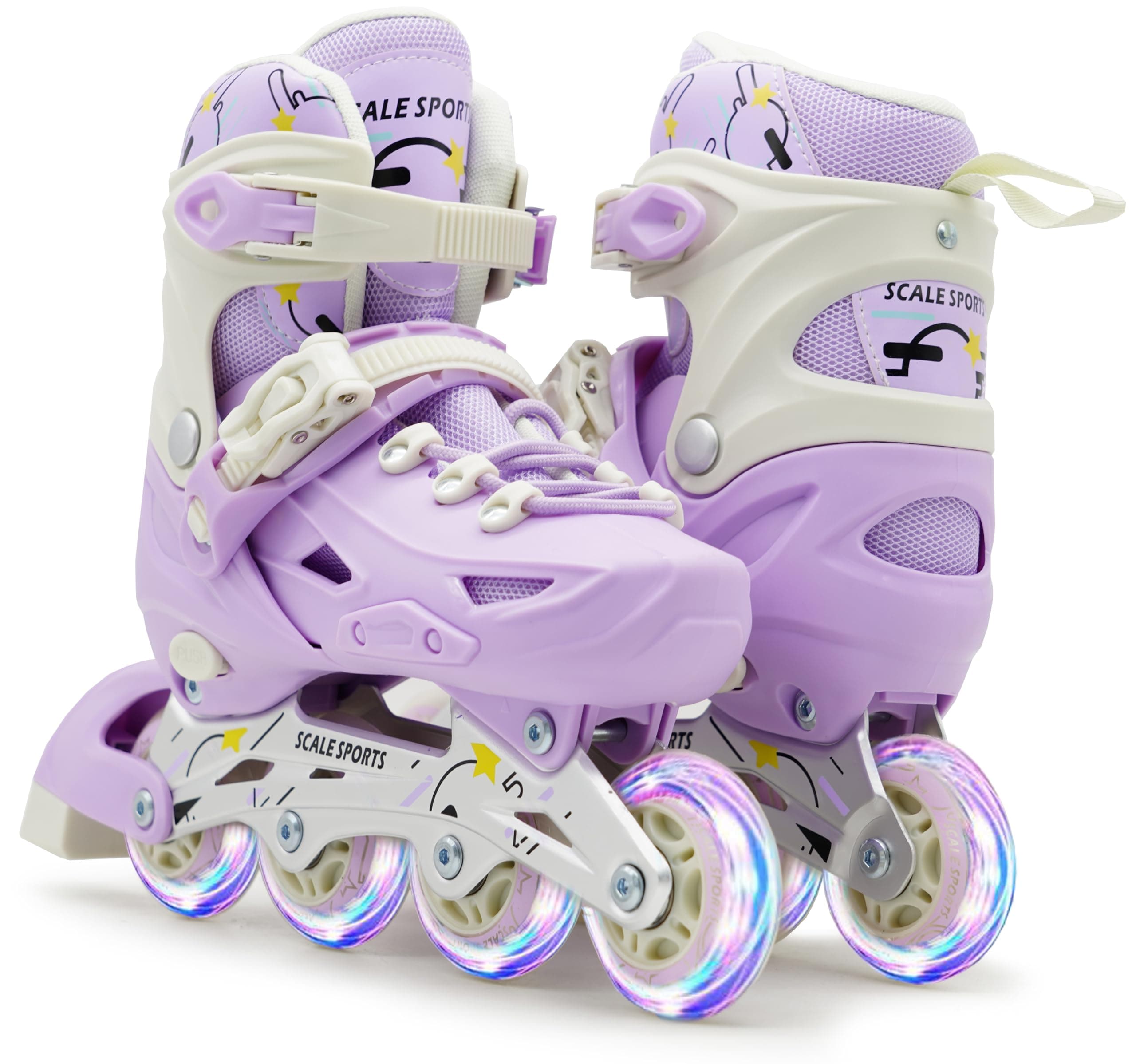 Adjustable Roller Skates with Light-Up Wheels – Kids Inline Roller Skates for Children and Adults | ABEC-7 Bearings, Breathable Boot, Triple Protection | Perfect for Beginners, Boys & Girls