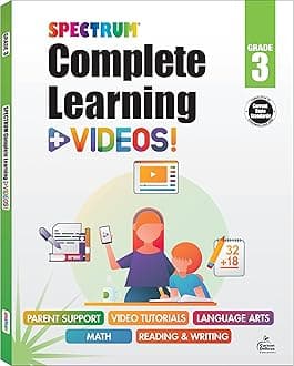 Spectrum Grade 3 Complete Learning + Videos Workbook