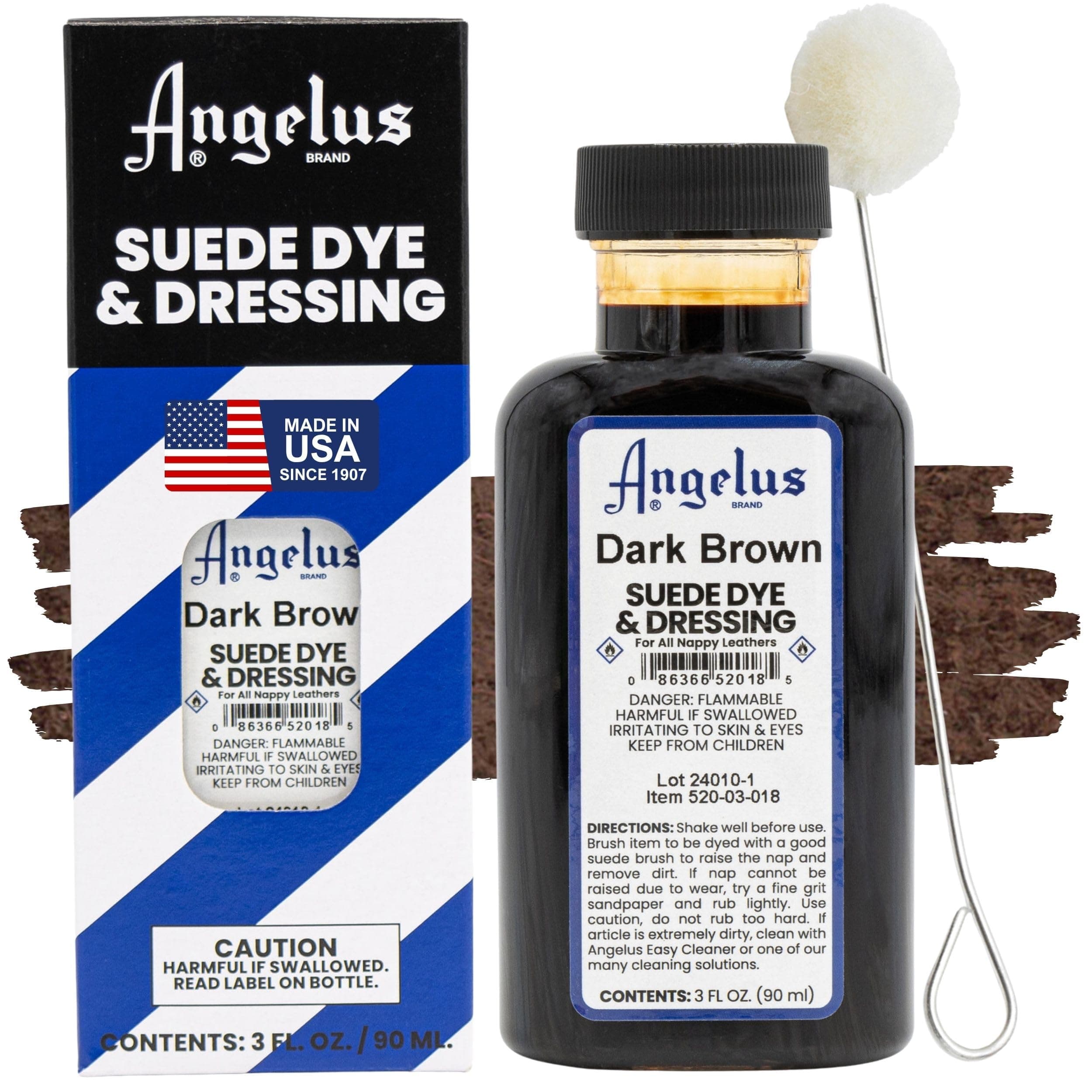 Angelus Suede Dye Dark Brown