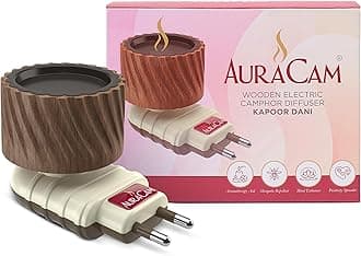 Camphor Burner | Essential Oil Diffuser/Bakhoor Kapoor Diffuser | Electric Diffuser for Fragrance/Kapur Dani for Pooja, Meditation, Havan/Kappor Stand for Home, Office (Pack of 1)