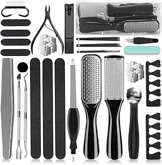 36 in 1 Pedicure Kit Professional Pedicure Tool Foot Spool Foot Dead Skin Remover for Home & Salon Care