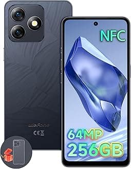Ulefone Note 18 Pro Mobile Phones SIM Free Unlocked, 12GB+256GB/2TB, Android 14 NFC 6.78" Corning Gorilla Glass, 64MP+50MP+32MP, 5450mAh SIM-Free Smartphone, Fingerprint Face ID, Black