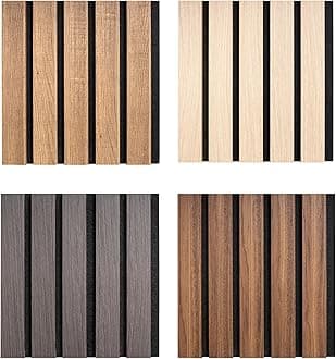 Premium Acoustic Wall Slatted 3D Wood Veneer Panels - Sample Pack