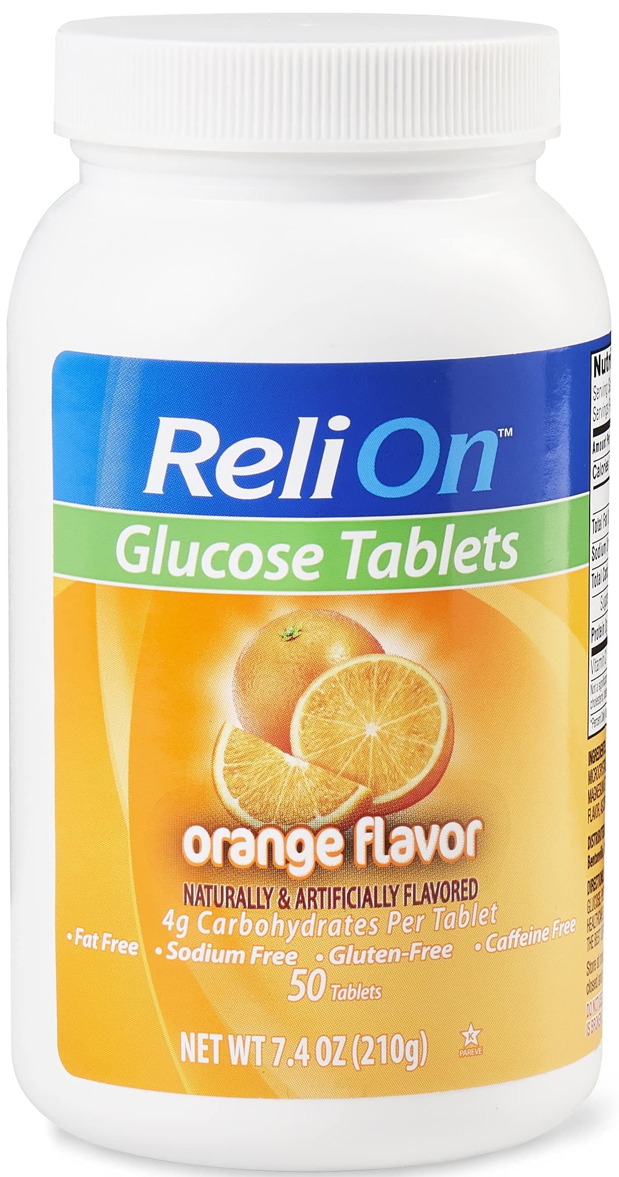 Glucose Tablets - Orange Flavor - 50 Counts