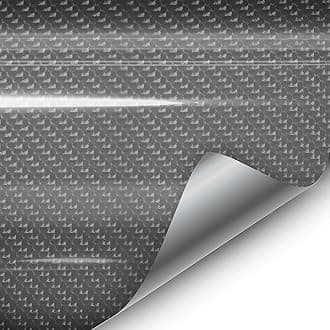 VVIVID Epoxy High Gloss Carbon Vinyl Automotive Wrap Film DIY Easy to Install No Mess (3ft x 5ft, Grey)