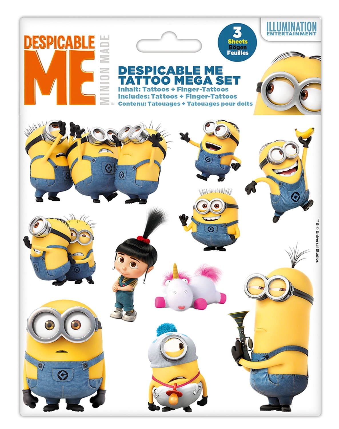 Craze Tattoo Mega Set, Minions