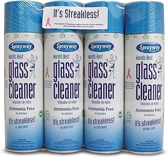443331 Ammonia Free Glass Cleaner, 19 Oz. (4-Pack) (Packaging May.