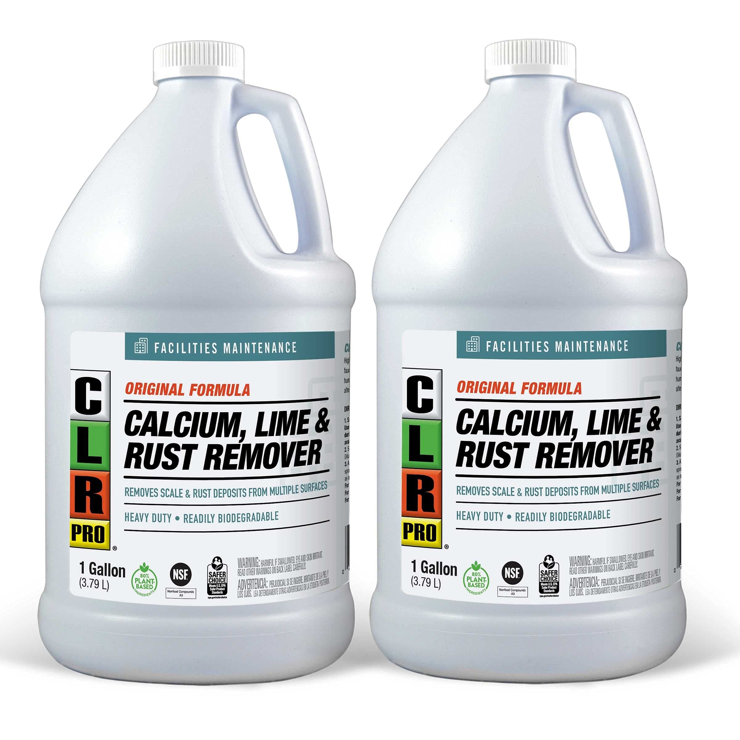 PRO Calcium, Lime and Rust Remover, 1 Gallon Bottle (Pack of 2)