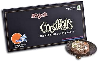 Bhagat's Heera Sweets Sonroll Chocolate Flavoured | Son Roll Box 500 gram Original Delicious Son Roll With Almonds And Pistachio Garnished | Preservatives Free (Pack Of 2)