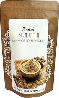Licorice Root Powder | Kown as Malethi, Mulethi Powder | Glycyrrhiza Glabra (8.0, Ounces)