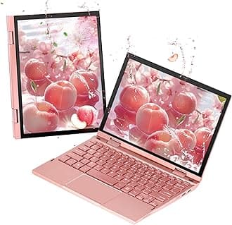2-in-1 Mini Laptop: 10.95" 2K FHD IPS Touchscreen, Alder Lake N95 CPU, 16GB DDR5 RAM, Ultra-Thin Metal Body, Win 11 PC, Full-Function Type-C, Cooling Fan, Fingerprint, Backlit Keyboard (16G+512G SSD)