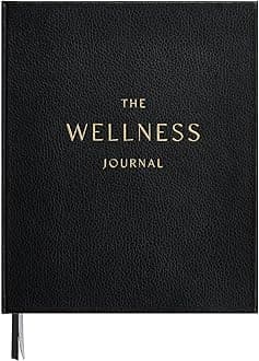 And Per Se Wellness Journal – 91-Day Guided Self Care & Mental Health Planner | Track Sleep, Diet & Goals with Lay-Flat Hardcover | Gift-Ready, Undated (Bold Black)