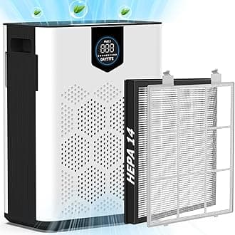Air Purifiers for Home Large Room, H14 Hepa filter with Washable PreFilters, Air Purifiers for Room Up to 3000 Ft², Air Quality Monitor, 22dB Sleep Mode