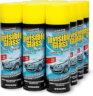 Invisible Glass 91164-12PK 19-Ounce Premium Glass Cleaner for Auto and Home for a Streak-Free Shine, Deep Cleaning Foam, Safe for Tinted and Non-Tinted Windows, Ammonia Free, Pack of 12