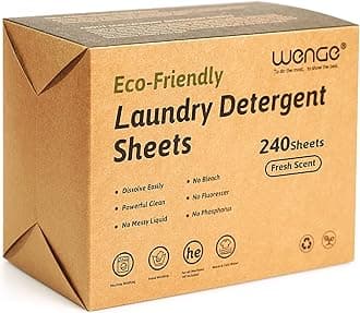 240 Laundry Detergent Sheets Fresh Scent