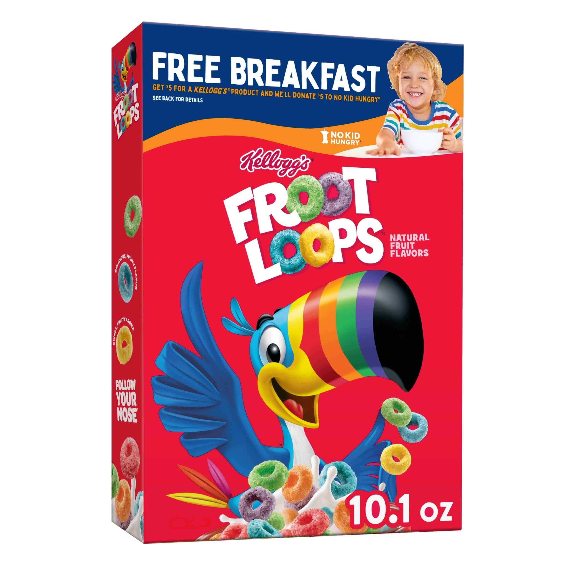 Kellogg's Froot Loops, Natural Fruit Flavour 286 g