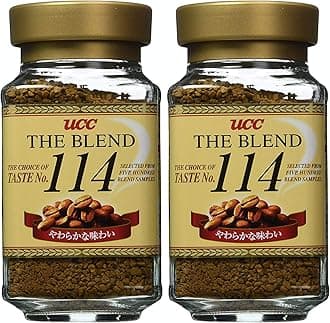 UCC The Blend 114 Instant Coffee, Instant Black Coffee, Smooth Flavor, Imported from Japan, 3.17 Oz (90 g), Pack of 2