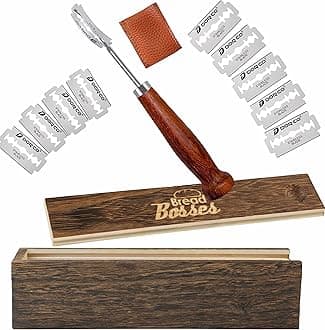 Bread Bakers Lame Slashing Tool -Dough Making Slasher Tools Baking Sourdough Bread Starter Jar Scoring Knife Razor Cutter Slashing Tool Accessories for Cutting Bread Bosses Supplies -Great As A Gift