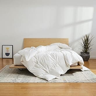 BrooklinenDown Comforter for Full/Queen Size Bed - Hypoallergenic All-Season Warmth Duvet Insert