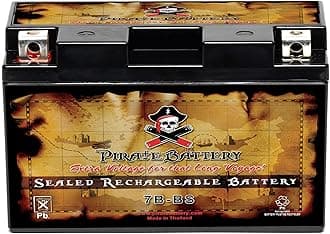 YT7B-BS High Performance - Maintenance Free - Sealed AGM Motorcycle Battery