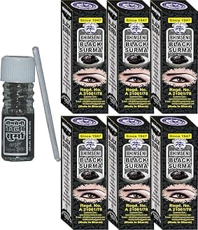 Bhimseni Black Surma 1.5g. (Pack of6)
