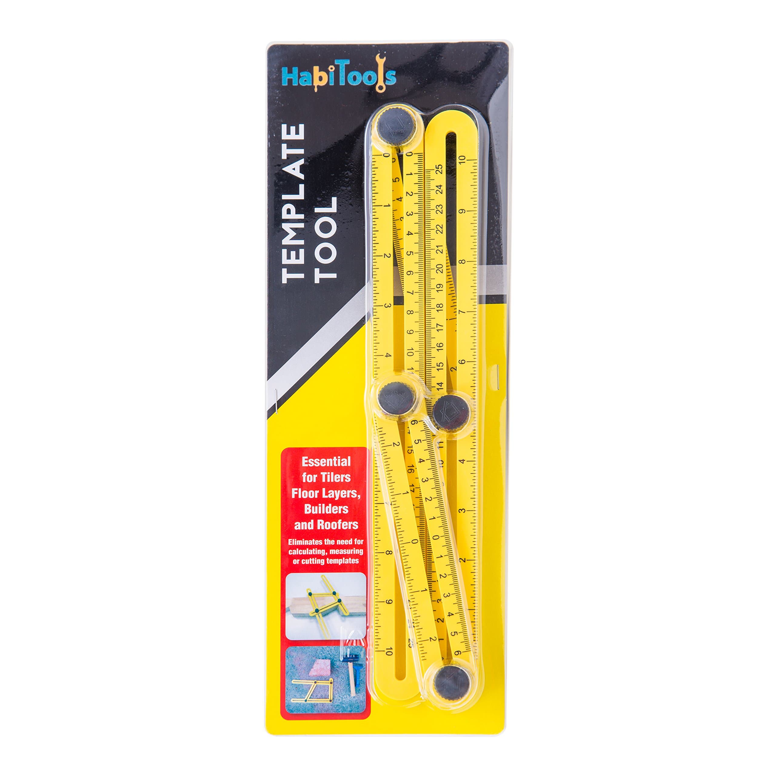 Angle Ruler, Angle Measurement Tool, Habit Tools Template Tool, Multi-Angle Measuring Ruler, General Tool for Carpenter