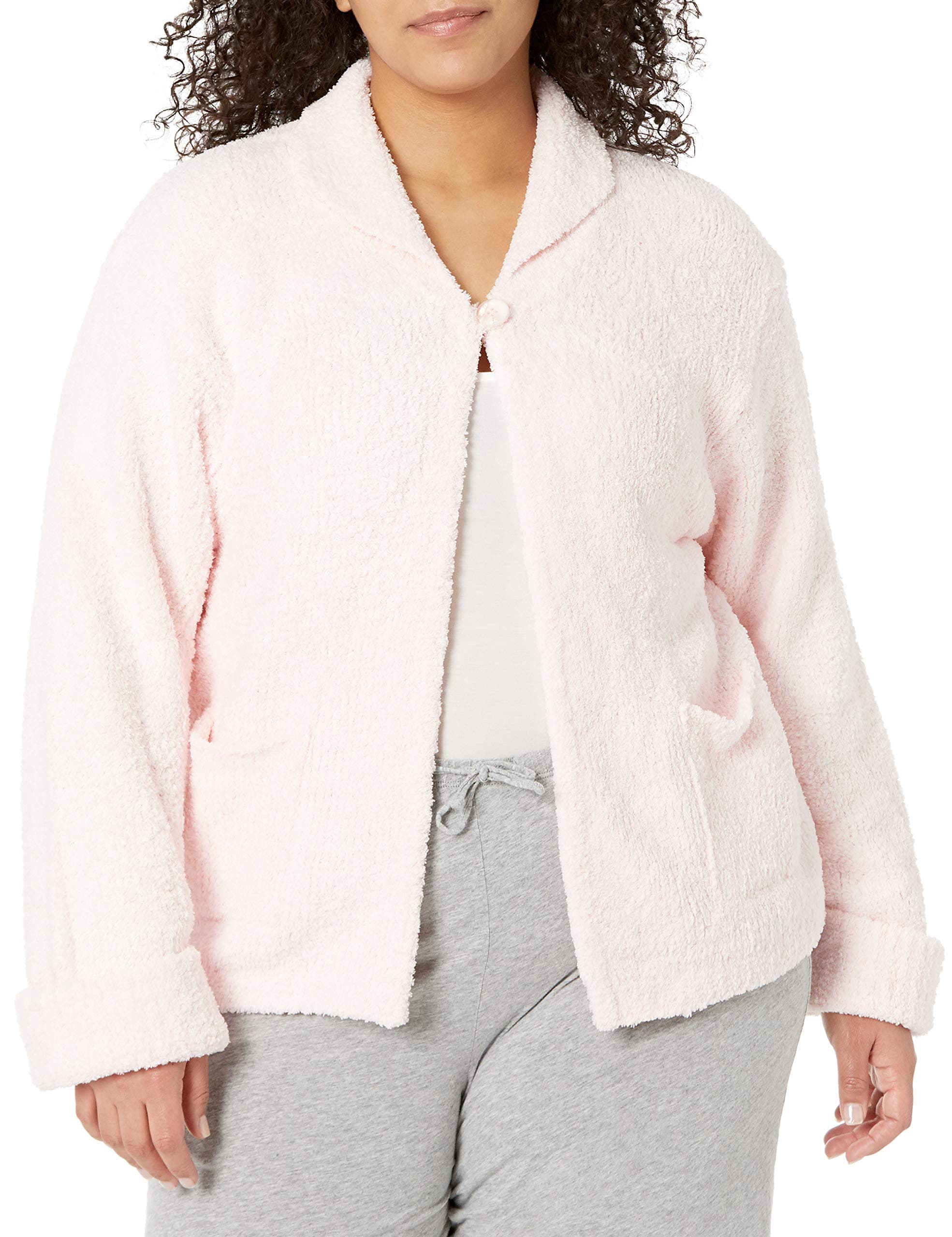 CASUAL MOMENTS womens Plus Size Bed Jacket