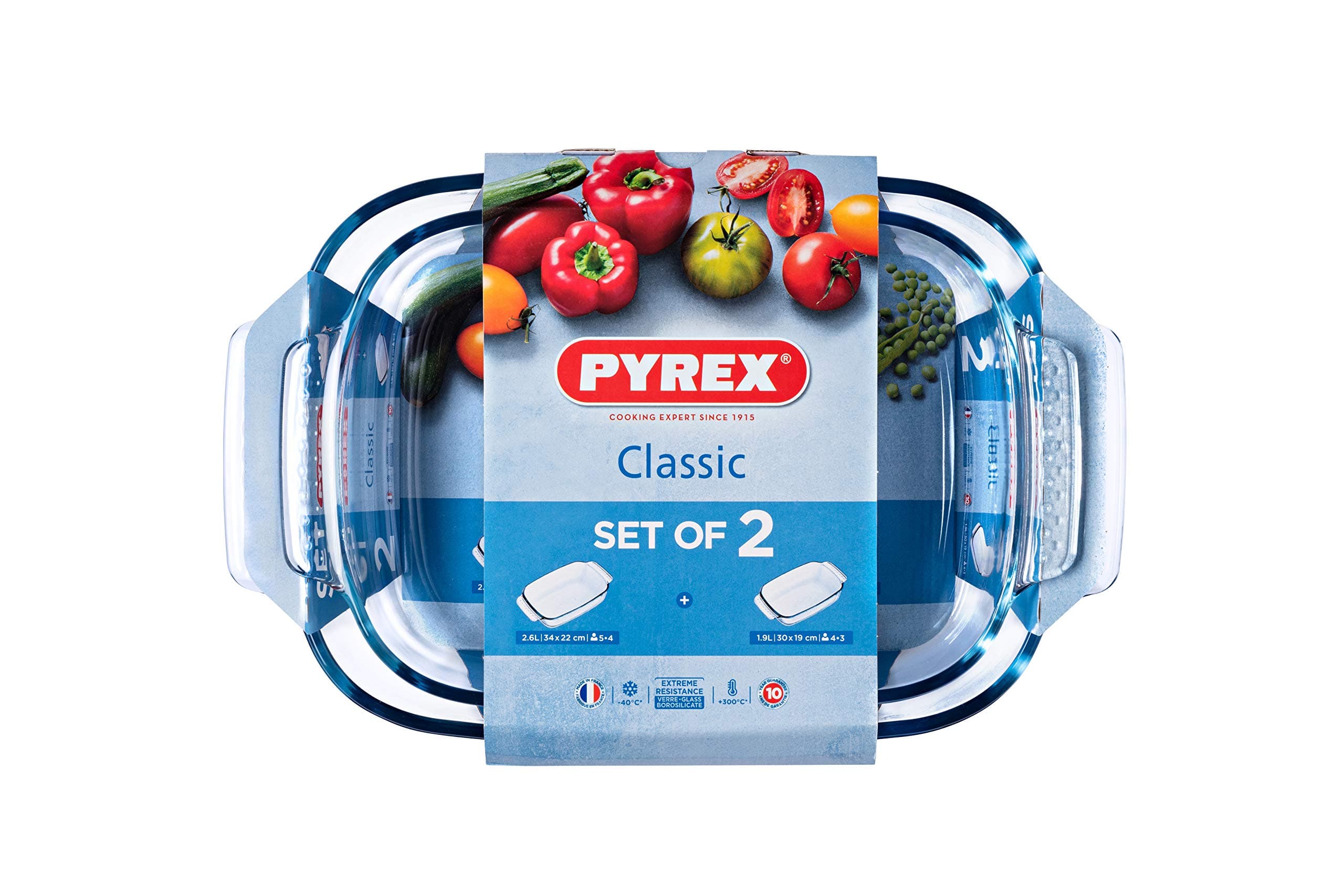 Pyrex 2 Pce Roaster Set 35/30C, Multi-Colour