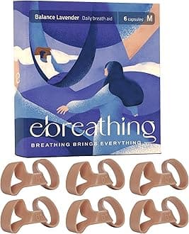 Soft Nasal Dilators for Improved Breathing, Snoring Relief & Sinus Congestion - Comfortable Nose Vents for Sleep, Sports & Daily Use (Brown_Lavender Scent, Medium)