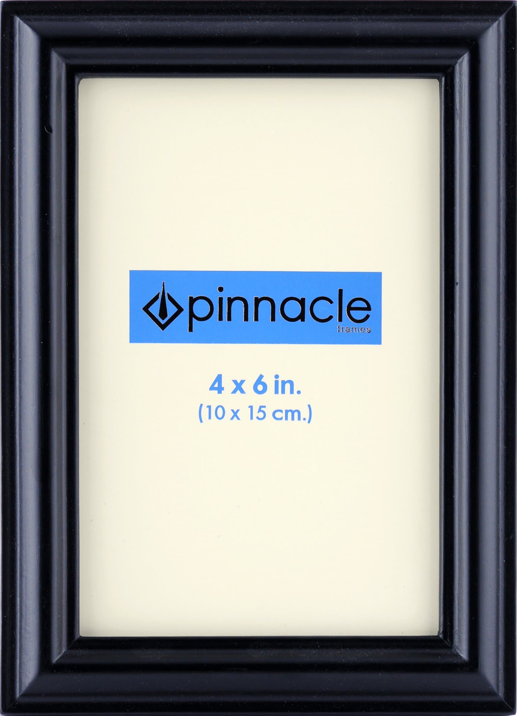 PinnacleFrames Black Hand Finished Desk Frame, 4 inch by 6 inch