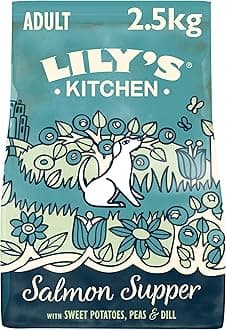 Lily’s Kitchen Made with Natural Ingredients Adult Dry Dog Food Salmon Supper Balanced Nutrition 2.5kg Bag