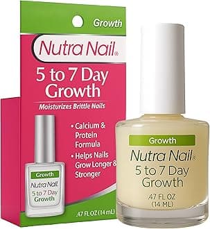 5 to 7 Day Growth Treatment - Fast Keratin Nail Hardener & Nail Strengthener for Thin Nails, Brittle & Damaged (0.47 Fl Oz)