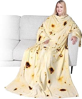 PAVILIA Wearable Blanket with Sleeves for Adult Women Men, Cozy Fleece Warm Wrap Throw with Arms, Gifts for Christmas, Wife