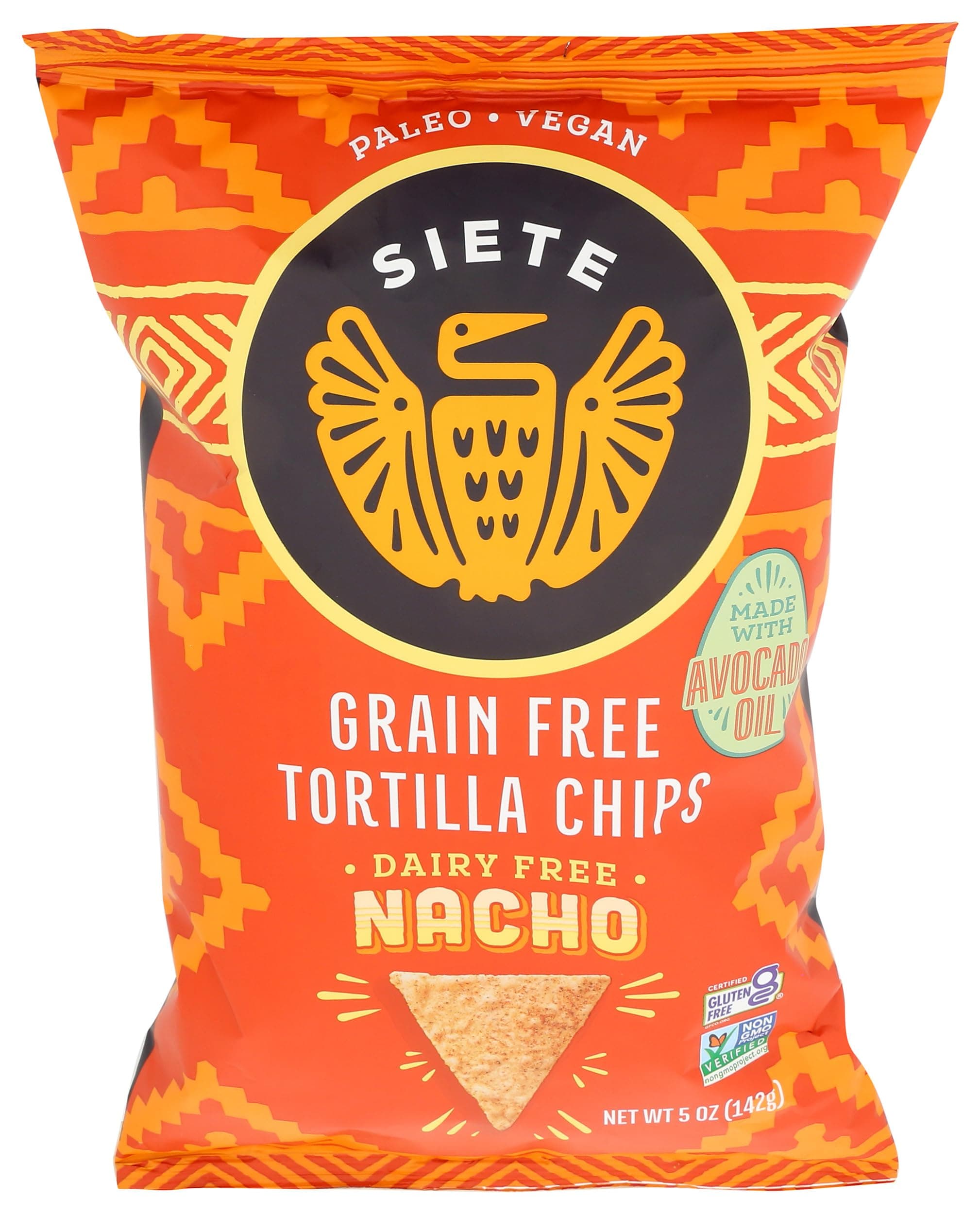 Grain Free Tortilla Chips, Nacho, 5 Oz
